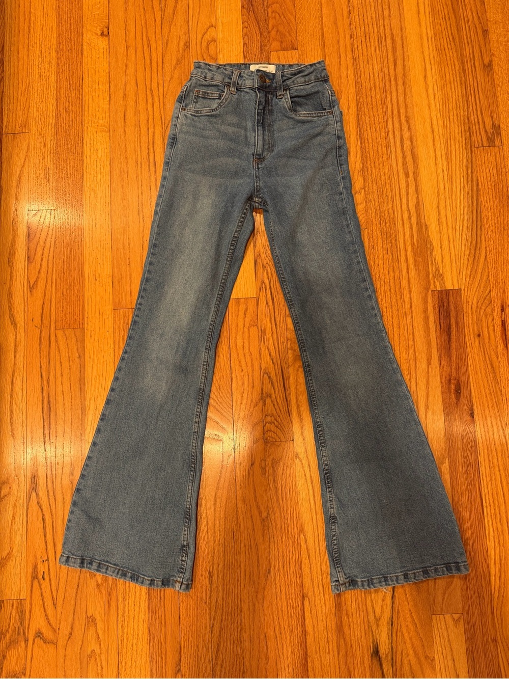 Cotton:On High-Rise Original Flare Jeans in Medium Blue - 2 US